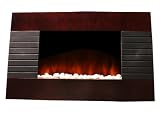 New Diva Tranquility 1500 Watts Wood Finish Wall Mount Electric Fireplace Space Heater with Remote Control