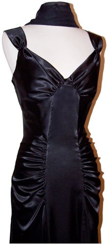 satin glam formal gown prom bridesmaid dress   s