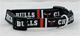 Chicago Bulls NBA Pet Collar Adjustable 5/8 Web (X-Small)