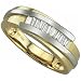 Two Tone Good Looking Men\'s Diamond Wedding Ring