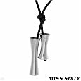 MISS SIXTY Made in Italy Stylish Necklace Made of Stainless steel. Total item weight 20.0g Length 36in