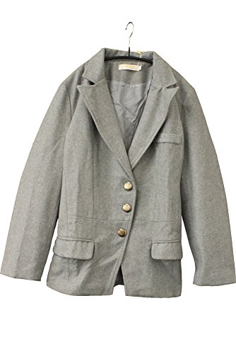 (Goldjapan)ゴールドジャパン 大きいサイズ レディース フェイクウール ロング テーラードジャケット テーラード ジャケット ブルゾン ブレザー コート エレガント 可愛い ゆったり 体型カバー フォーマル カジュアル エレガント きれいめ jp062