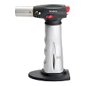 BonJour Chef's Torch with Fuel Gauge, Brushed Aluminum