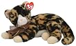TY Classics Fiddles   - Beige/Dark Brown Laying Cat