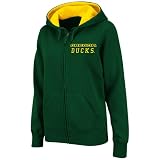 NCAA Oregon Ducks Ladies Green Allegiance Full Zip Hoodie Sweatshirt