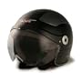 VCAN Milano Black Extra Small European Styled Scooter Helmet