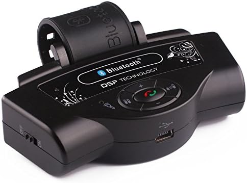 Enoh Car Steering Wheel Wireless Bluetooth Handsfree Car Kit Bluetooth Handsfree Speakerphone Dual Phones Automatically Connected