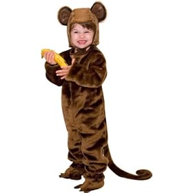 Child's Toddler Fur Monkey Halloween Costume (2-4)