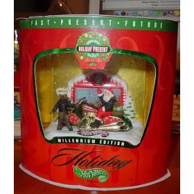 Hot Wheels Millennium Edition Holiday Issue X-33 Rocket Ship with Samta & Elf