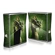 Green Dragon Design Protector Skin Decal Sticker for Xbox 360 S Game Console Full Body