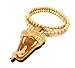 Natural Wooden Viper Snake Pendant with a 36 Inch Wood Beaded Necklace Chain