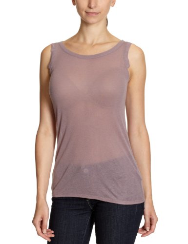 Fine Collection Damen Top H112S/ Top, Gr. 36 (S), Violett (prune) Preisvergleich