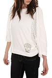 White Circle Stud Open Back Pullover Hoodie