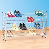 Whitmor Chrome Shoe Rack
