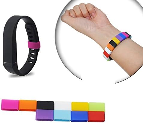 The DigiHero 10 Colors Silicone Fasteners for Fitbit Flex Wristband (10 pcs / pack)