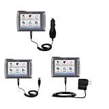 Deluxe Kit for the Mio Technology Moov 510 includes a USB cable with Car and Wall Charger - Gomadic Brand w/ TipExchange Technology