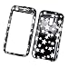 HTC Touch Pro 2 CDMA Rhodium (Verizon) Snap On Protector Hard Case Glitter Stars Black