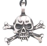 Skull And Crossbones Pewter Pendant Necklace