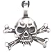 Skull And Crossbones Pewter Pendant Necklace
