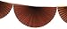 3-pack 7 Foot Tissue Paper Bunting Garland Party Decoration (Dark Brown)