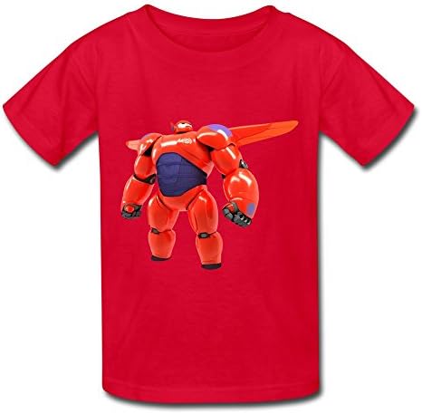 KAWA Men's Big Hero 6 Baymax Hiro T-shirt - S Red