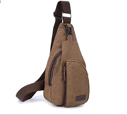 MiCoolker Men's Small Military Messenger Shoulder Bag Backpack Canvas Bag Portable Travel Hiking Camping Bag Cross Chest Pack