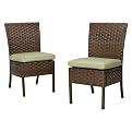Belmont Wicker Armless Dining Chair – Set of 2