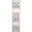 Bracken Creek 11-Pocket Hanging Wall Organizer - Black Damask Print