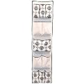 Bracken Creek 11-Pocket Hanging Wall Organizer - Black Damask Print