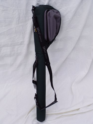 BW Sports Fly Rod/Reel case 9 1/2ft 4pcs Green with Gray Pockets