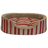 Red Very Terry Striped Cuddler - 22x18x7