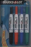 Avery Marks A Lot Retractable White Board Marker Assorted Colors 4 pack