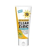 Solar Sense Clear Zinc Advanced Sun Protection SPF 70 Lotion for Face and Body -- 3 oz (Quantity of 2)