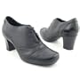 CLARKS Elma Black Oxfords Heels Shoes Womens Size 8.5