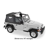 The Flip Top by Pavement Ends - Black Denim - No Doors. Fits 97-02 Jeep Wrangler.
