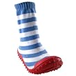 Boy Non-Skid Rubber Sole Socks, Blue, 18-24 months
