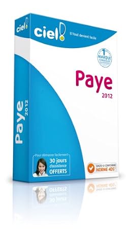 Ciel Paye 2012 + 1 an d'assistance téléphonique