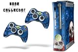 New XBOX 360 Console Protective Skin - BoneCollector - Blue