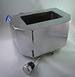 Chrome 4 Quart Flat Side Wrap Around 1965-1983 Harley Big Twin Oil Tank - Frontiercycle (Free U.S. Shipping)