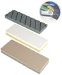 Norton Waterstone Starter Kit: 220/1000 grit stone, 4000/8000 grit stone, SiC flattening stone