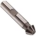 Niagara Cutter CH126 Single Angle Shank Type Chamfering Cutter, High Speed Steel, Uncoated (Bright), Weldon Shank, 60 Degree Angle, 1/2" Cutter Diameter, 8 Tooth, 7/32" Width
