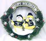Georgia Tech Yellow Jackets 20 Team Snowman Wreath - COLLEGE ATHLETICS Sports Merchandise