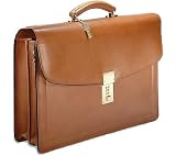 Jack Georges Double Gusset Flap Over with Combo Lock 9003