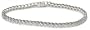 18k White Gold Semi Bezel Diamond Bracelet (5.00ctw, H, SI2)