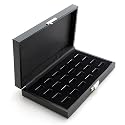 Wide Slot Jewelry Ring Display Storage Case Holds 24 Rings