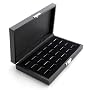 Wide Slot Jewelry Ring Display Storage Case Holds 24 Rings
