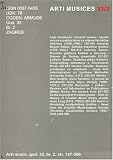 Arti Musices C-W International Review of Aesthetics and Soci