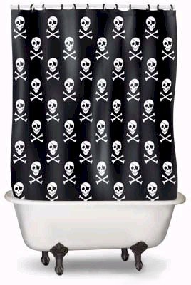 Jolly Roger Pirate Shower Curtain