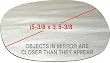 73-87 BUICK REGAL COUPE MIRROR GLASS RH (PASSENGER SIDE), (5-3/8 x 3, 5-3/8 Dg.), Convex, Large Sport Model, RWD, Grand National/T-Type/Limited Models (1973 73 1974 74 1975 75 1976 76 1977 77 1978 78