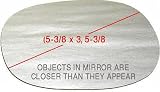 73-81 BUICK CENTURY MIRROR GLASS RH (PASSENGER SIDE), (5-3/8 x 3, 5-3/8 Dg.), Convex, Large Sport Model, RWD (1973 73 1974 74 1975 75 1976 76 1977 77 1978 78 1979 79 1980 80 1981 81) B471143 N/A